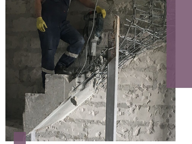 Демонтаж металлических и бетонных лестниц в Одинцове