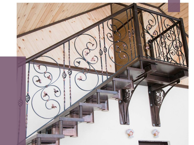 Кованые лестницы в Одинцове от 80777 руб. под ключ