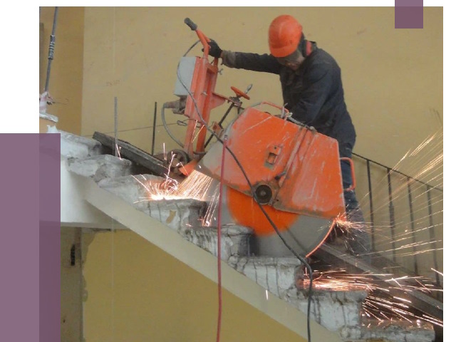 Демонтаж бетонных лестниц в Одинцове от 4660 руб. за м2 | ПРОЛЁТ-Днц