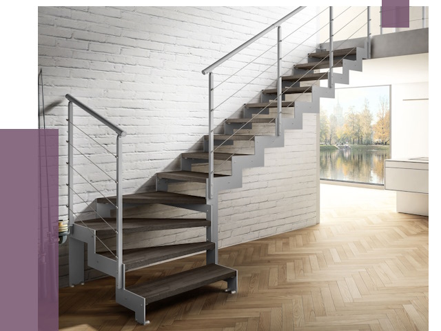 Г-образные лестницы под ключ в Одинцове от 37541 руб. | ПРОЛЁТ-Днц