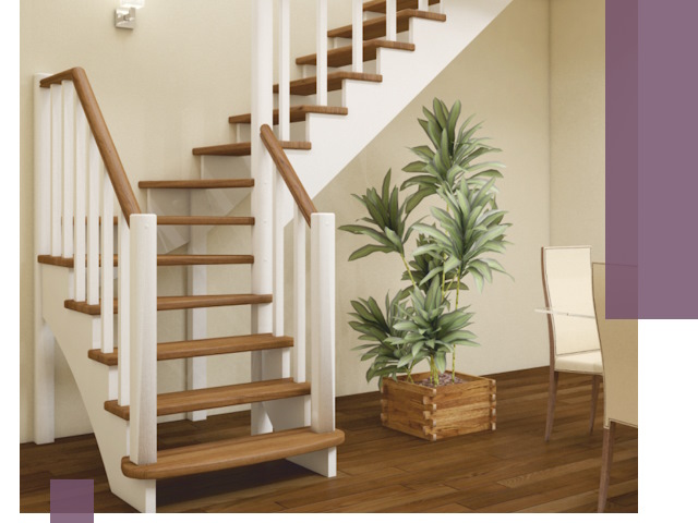 Г-образные лестницы под ключ в Одинцове — изготовление и монтаж