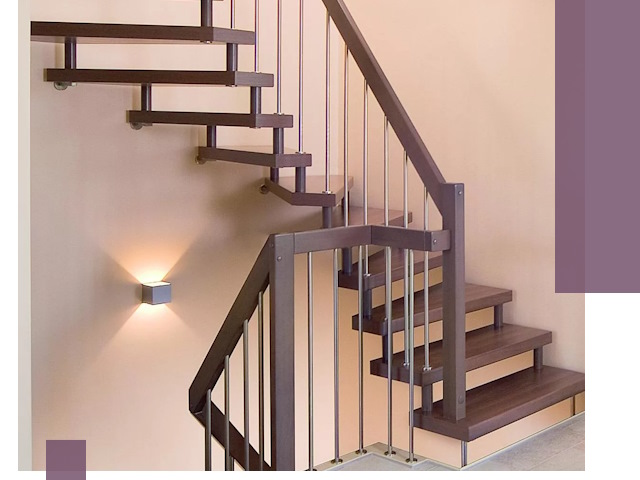 Изготовление лестниц на больцах в Одинцове под ключ