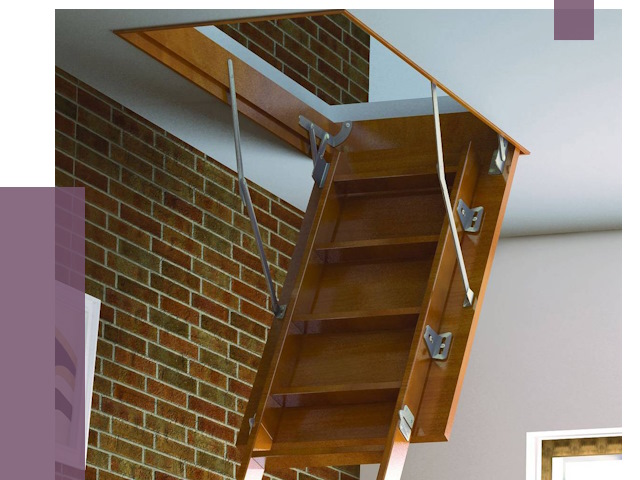 Установка чердачной лестницы в Одинцове от 7922 руб. | ПРОЛЁТ-Днц