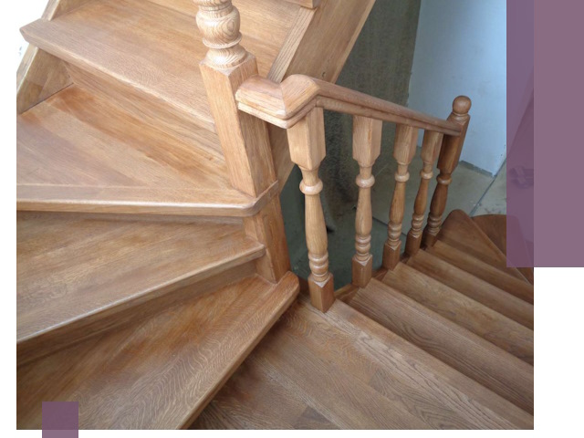 Дубовые лестницы под ключ в Одинцове: изготовление и монтаж