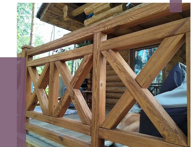 Деревянные перила под ключ в Одинцове от 7767 руб. 