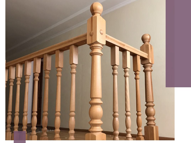 Деревянные перила на заказ в Одинцове: монтаж и изготовление