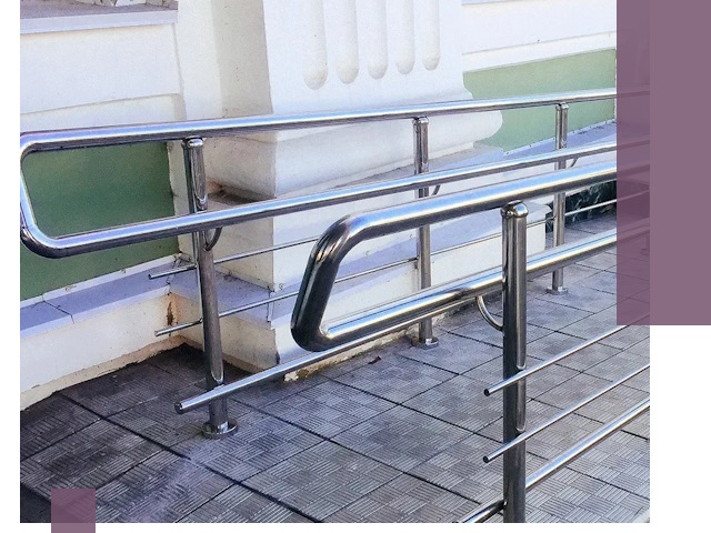 Ограждения пандусов из металла и нержавейки в Одинцове