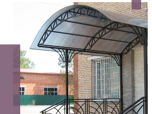 Металлические навесы и козырьки в Одинцове от 12945 руб.