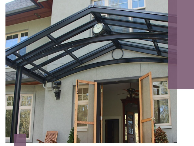 Изготовление и монтаж навесов и козырьков в Одинцове