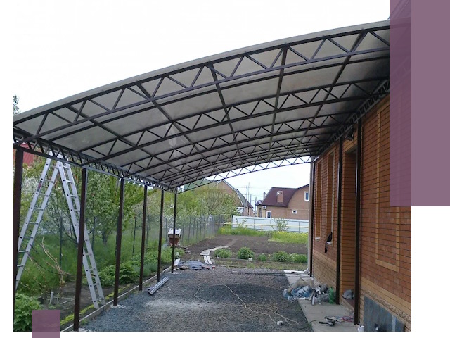 Профессиональный монтаж навесов под ключ в Одинцове