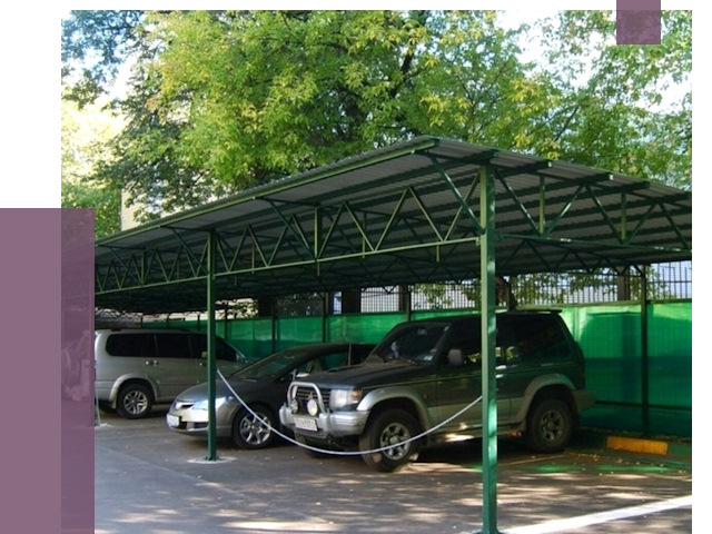 Навесы для парковки в Одинцове от 81295 руб. заказать | ПРОЛЁТ-Днц