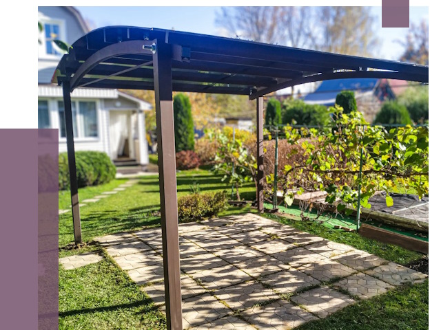 Навесы для дачи в Одинцове от 12893 руб. под ключ — ПРОЛЁТ-Днц