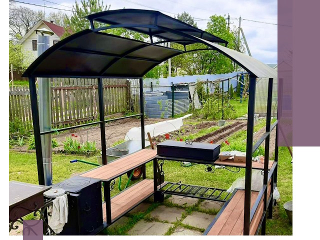 Навесы для барбекю в Одинцове: изготовление, монтаж и демонтаж