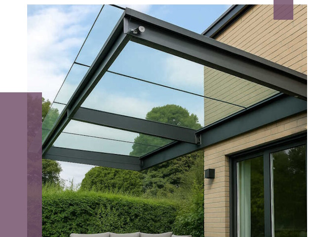 Стеклянные навесы и козырьки в Одинцове от 12427 руб.