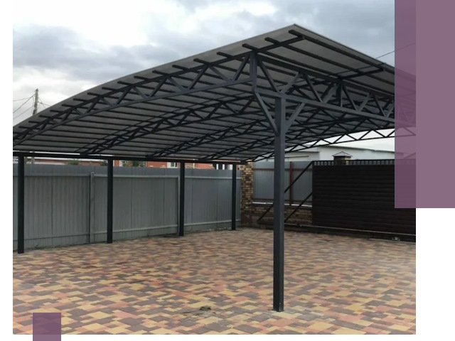 Металлические навесы под ключ в Одинцове — изготовление и монтаж