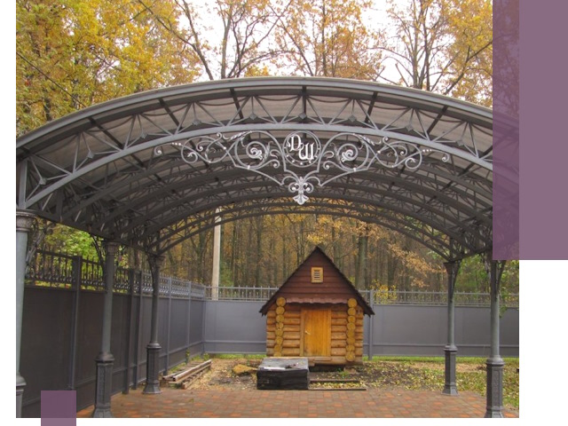 Кованые навесы премиум-класса под заказ в Одинцове