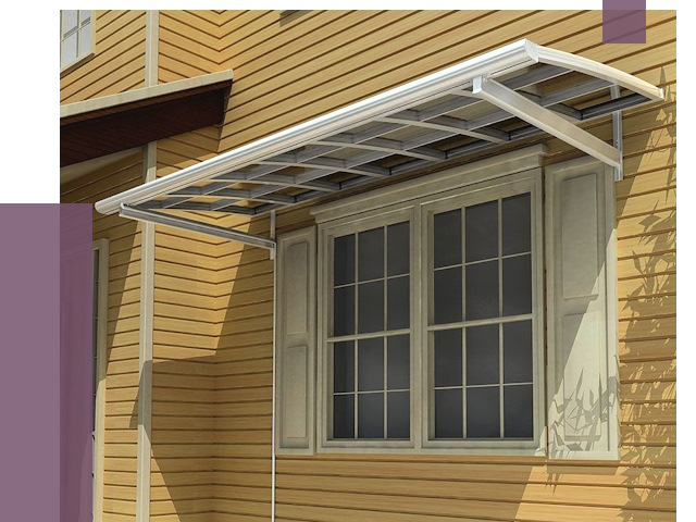 Козырьки над окнами в Одинцове от 7715 руб. — монтаж, покупки | ПРОЛЁТ-Днц