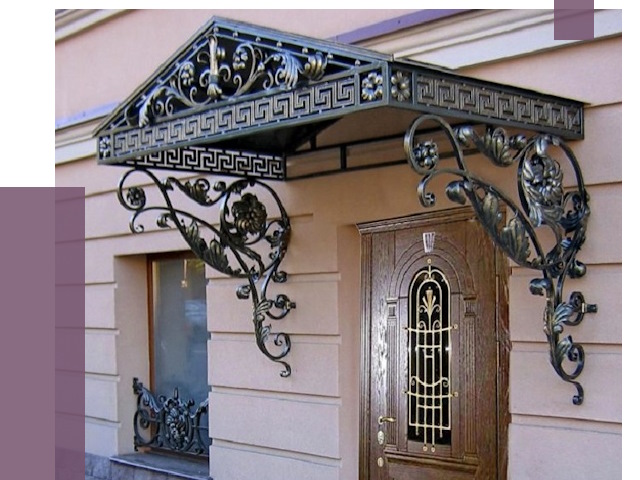 Кованые козырьки в Одинцове под ключ от 12893 руб. — ПРОЛЁТ