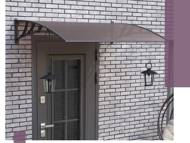 Недорогие козырьки и навесы под ключ в Одинцове