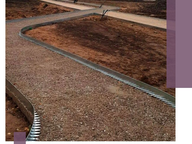 Металлические бордюры под ключ в Одинцове — изготовление и монтаж