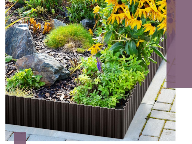 Металлические бордюры для клумб в Одинцове — производство и монтаж